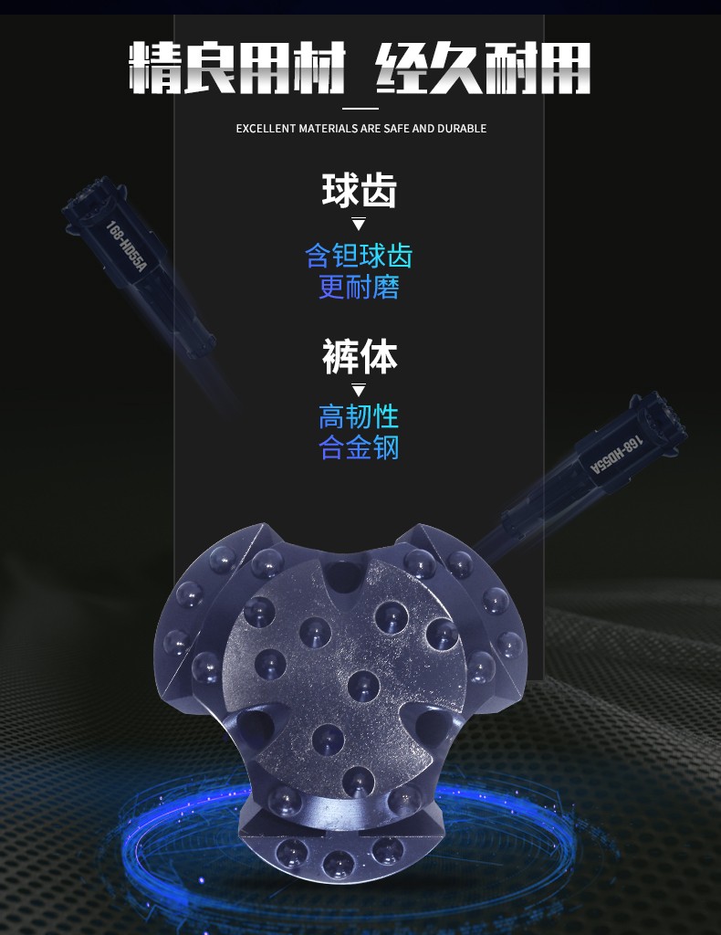 米數(shù)多潛孔鉆頭 提供高中低風壓潛孔鉆頭 潛孔沖擊器 等優(yōu)質(zhì)采掘鉆具